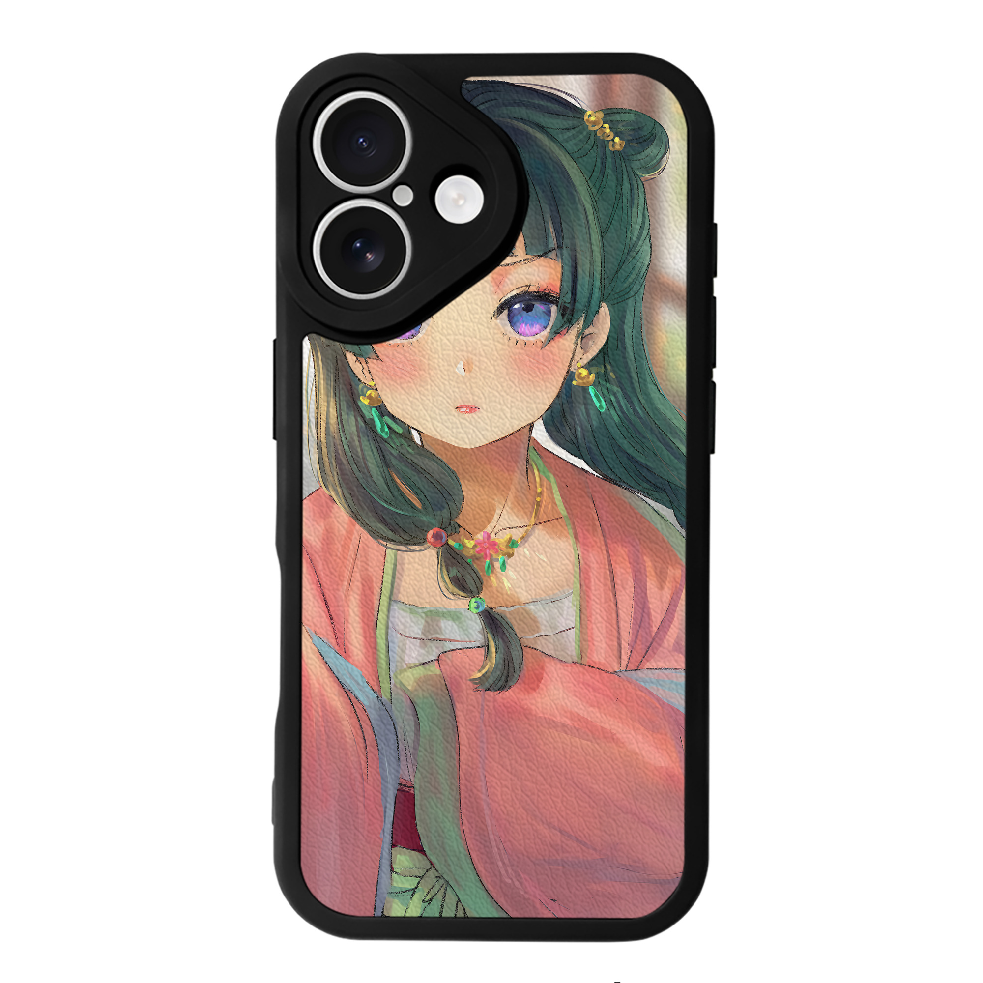 （画像用） 薬屋のひとりごと The Apothecary Diaries 【iPhone 16シリーズ対応】シリコンスマホケース（レザー調） 材質：シリコン